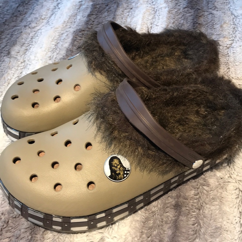 Chewbacca slipper crocs